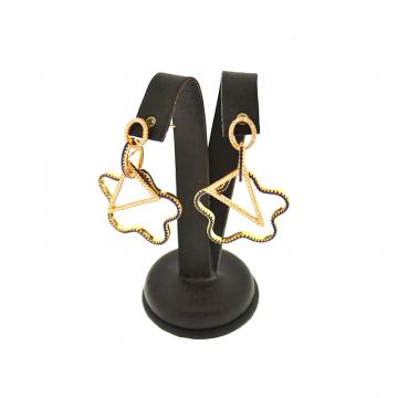 SREBRNE NAUŠNICE POZLAĆEN SA CIRKONIMA 10,1g .925, R1, RATE, POVOLJNO!