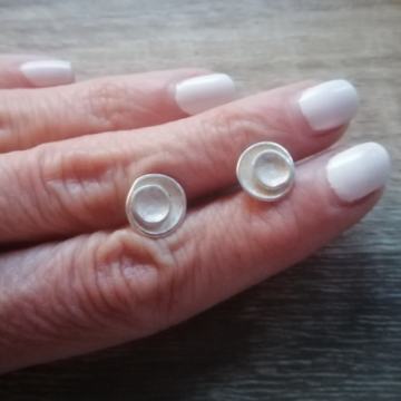 Naušnice na krugove - srebro 925