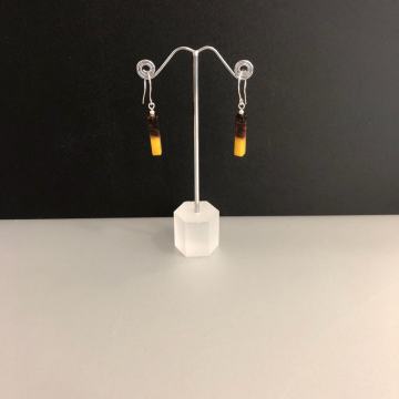 SREBRNE NAUŠNICE SA SMEĐIM KAMENOM 2,23g .925, R1, RATE, POVOLJNO!