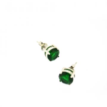 SREBRNE NAUŠNICE SA ZELENIM KAMENOM 2,24g .925, R1, RATE, POVOLJNO!