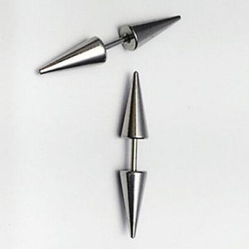 Srebrne spike naušnice - nehrđajući čelik