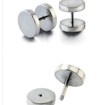 Srebrni fake plugovi plug naušnice (unisex)