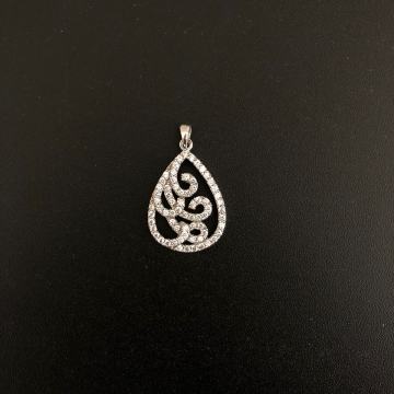 SREBRNI PRIVJESAK SUZA SA CIRKONIMA 5,83g .925, R1, RATE, POVOLJNO!