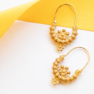 TRADICIONALNE DALMATINSKE ZLATNE NAUŠNICE 14K 6,73g NOVO GOLD SHOP