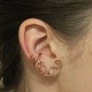 ukras za uho bakrena zica