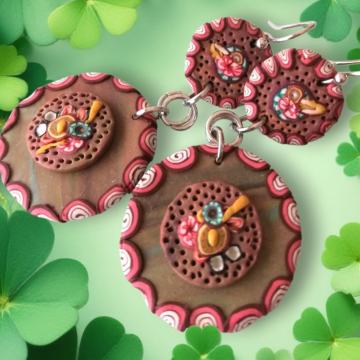 Unikatne naušnice od polimerne