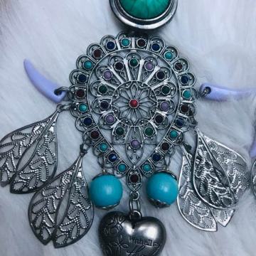 Unikatne tirkizne naušnice