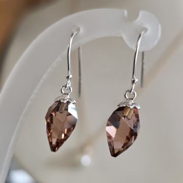 unikatne naušnice od srebra sa kristalima