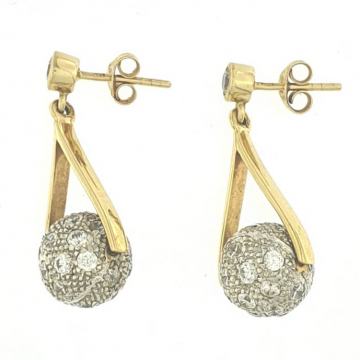 UNIKATNE ZLATNE NAUŠNICE 14K (585) 6,89 grama NOVO • GOLD SHOP •