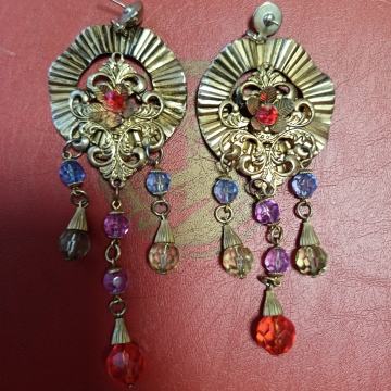 velike stare naušnice širina 4,5cm  duzina 12cm!