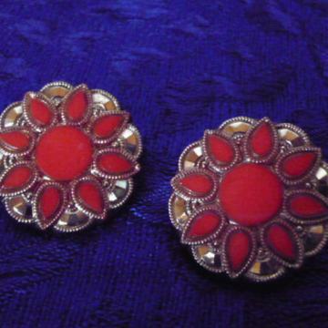 Vintage NAUŠNICE KLIPSE, pozlata