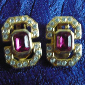 VINTAGE POZLAĆENE NAUŠNICE 24 karatnom pozlatom, KLIPSE