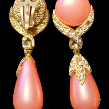 VINTIĐ NAUŠNICE SA SWAROVSKI KRISTALIMA 1960-e