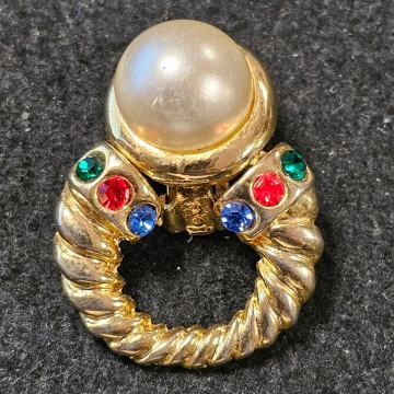 VINTIĐ St JOHN CLIP-ON NAUŠNICA pozlačena