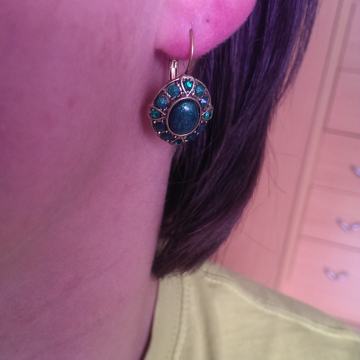 Zeleno zlatne naušnice