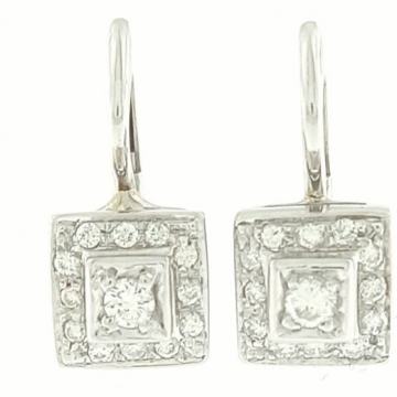 ZLATNE DIJAMANTNE NAUŠNICE 18K (750) 3,87 grama NOVO • GOLD SHOP •