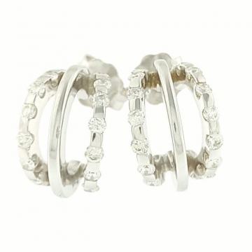 ZLATNE DIJAMANTNE NAUŠNICE 18K (750) 4,72 grama NOVO • GOLD SHOP •