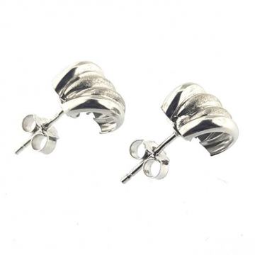 ZLATNE NAUŠNICE ŠTIFT MAT/GLAT 14K (585) 1,82 grama NOVO • GOLD SHOP •