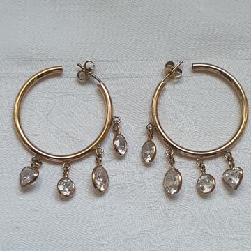 ZLATNE NAUŠNICE 8KT / 333 zlato Arezzo Italy