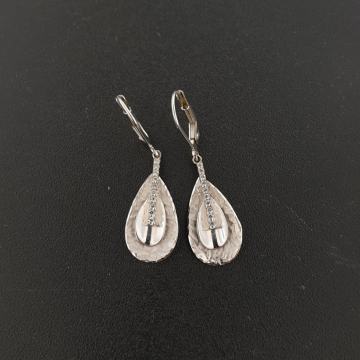 ZLATNE NAUŠNICE BIJELO ZLATO 14K .585 3,68G  **DO 24 RATE** POVOLJNO!