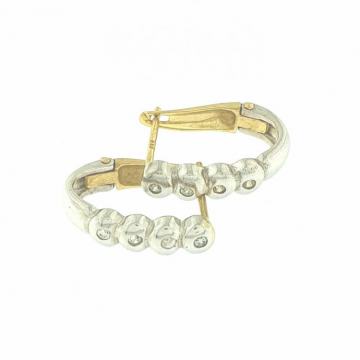 ZLATNE NAUŠNICE S CIRKONIMA 14K (585) 3,12 grama NOVO • GOLD SHOP •