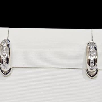 ZLATNE NAUŠNICE S DIJAMANTIMA 0.08ct (18K) / R1, RATE !!
