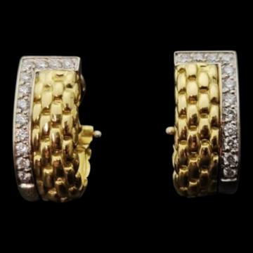 ZLATNE NAUŠNICE S DIJAMANTIMA 0,168ct (18K) / R1, RATE !