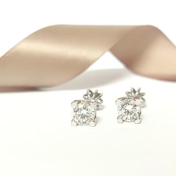 ZLATNE NAUŠNICE SA DIJAMANTIMA 1ct (GIA CETIFIKATI) / R1, RATE !