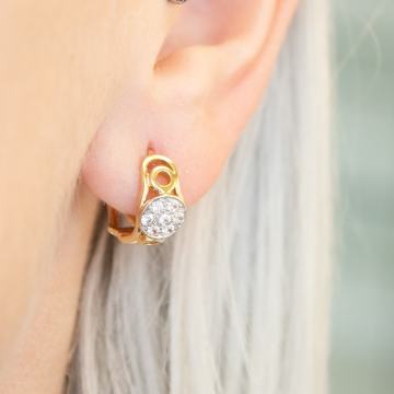 ZLATNE NAUŠNICE MANJI RINGOVI 14K (585) 3,15 grama NOVO • GOLD SHOP •