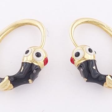 ZLATNE NAUŠNICE MORČIĆI 14K (585) 1,61 gram NOVO • GOLD SHOP •