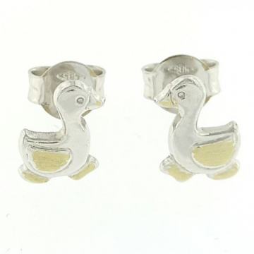 ZLATNE NAUŠNICE PATKICE ŠTIFT 14K (585) 0,88 grama NOVO • GOLD SHOP •