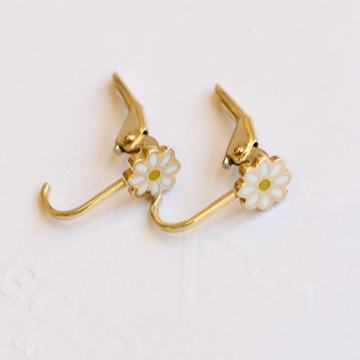 ZLATNE NAUŠNICE TRATINČICE 14K (585) 1,20 grama NOVO • GOLD SHOP •