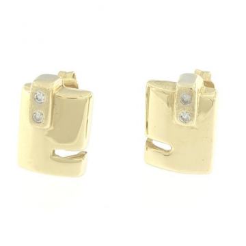 ZLATNE ŠTIFT NAUŠNICE 14K (585) 3,46 grama NOVO • GOLD SHOP •