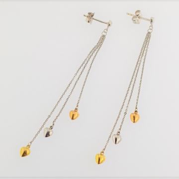 ZLATNE UNIKATNE NAUŠNICE ŠTIFT 18K (750) 2,36 grama NOVO • GOLD SHOP •