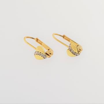 ZLATNE VISEĆE NAUŠNICE 14K (585) 1,26 grama NOVO • GOLD SHOP •