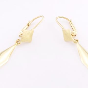 ZLATNE VISEĆE NAUŠNICE 14K (585) 1,81 gram NOVO • GOLD SHOP •