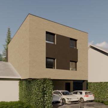 3-sobni stan na 2. katu urbane vile + parking, Osijek, Jug II