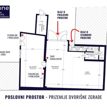 Nova cesta, Trešnjevka, poslovni i stambeni prostor 196 m², adaptacija