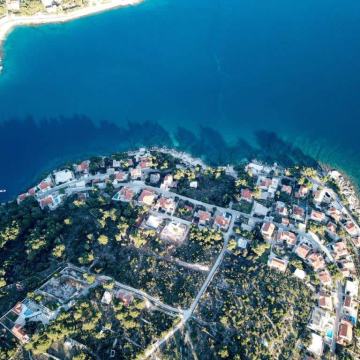 Građevinsko zemljište s otvorenim pogledom na more, Sumartin, 608 m2