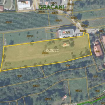 Građevinsko zemljište, Zagreb (Gračani), 5500 m2, 900.000 Eura