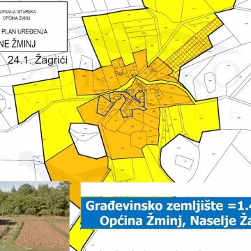 Građevinsko zemljište, Žagrići, 1491 m2