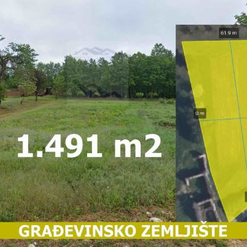 Građevinsko zemljište, Žagrići, 1491 m2