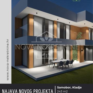 REZERVIRANO: KLADJE - NOVOGRADNJA: moderna kuća na dvije etaže, 243m2