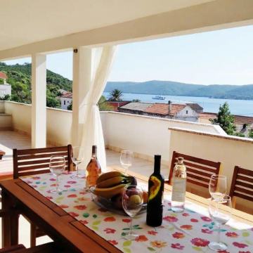 KUĆA SA 2 APARTMANA i POGLEDOM NA MORE !!