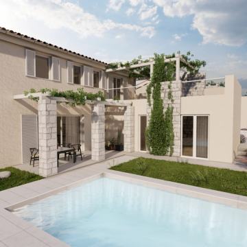 Vila u izgradnji: Momjan, 150m2, završetak 6/24, (namještena)