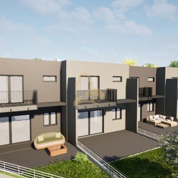 Kuće u nizu podno Medvednice