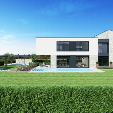 Lijepa Vila u izgradnji sa pogledom na more, Poreč 5 km