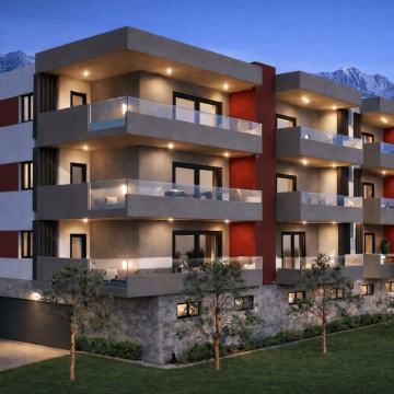 Makarska, novogradnja – dvosoban stan 80 m², južna orijentacija