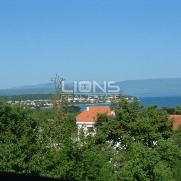 Malinska, studio apartman, 450 m od mora, balkon