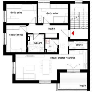 KRALJEVAČKI NOVAKI- U IZGRADNJI- stan 101 m2-1. kat +2 VPM